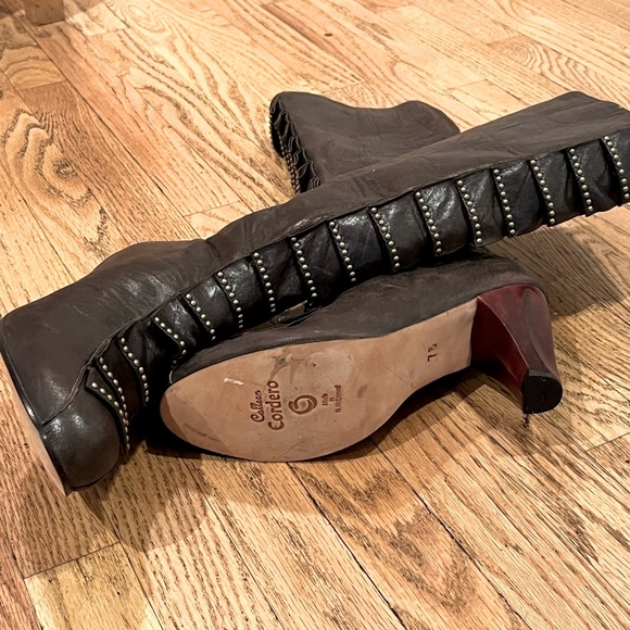 Calleen Cordero Tall Studded Leather Boots - Picture 9 of 11